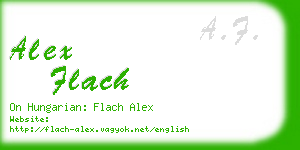 alex flach business card